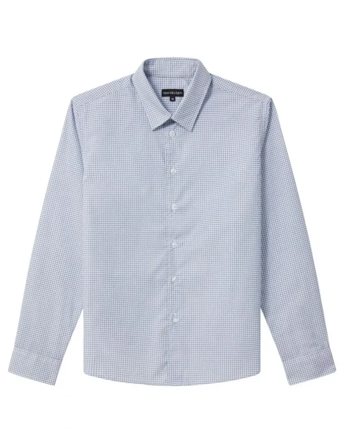 Van Heusen Youth Junior Fit Chain Print Shirt in White