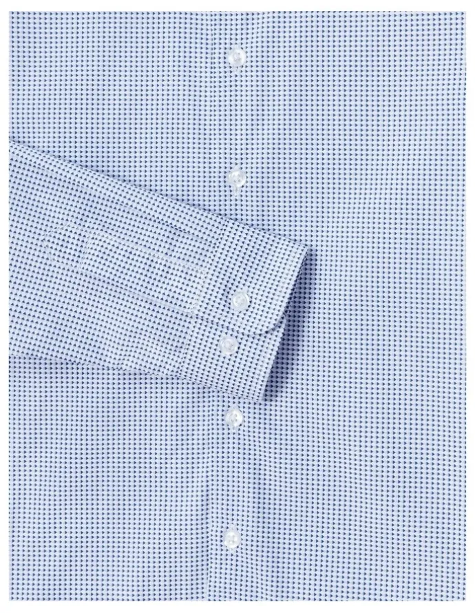 Van Heusen Youth Junior Fit Dot Print Shirt in Sky Blue