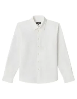 Van Heusen Youth Junior Fit Linen Shirt in White