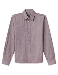 Van Heusen Youth Junior Fit Oxford Casual Shirt in Mahogany