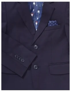 Van Heusen Youth Junior Fit Plain Stretch Twill Suit Jacket in Ink
