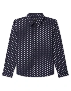 Van Heusen Youth Youth Fit Boys Flower Print Shirt in Navy