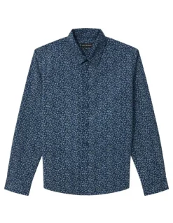 Van Heusen Youth Youth Fit Floral Print Shirt in Green