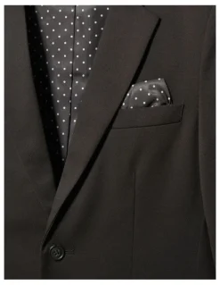 Van Heusen Youth Youth Fit Plain Stretch Twill Suit Jacket in Black