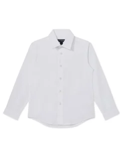 Van Heusen Youth Youth Fit Plain Dobby Dress Shirt in White