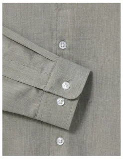 Van Heusen Youth Youth Fit Tencel Blend Twill Shirt in Green