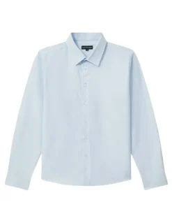 Van Heusen Youth Youth Fit Tencel Blend Twill Shirt in Blue