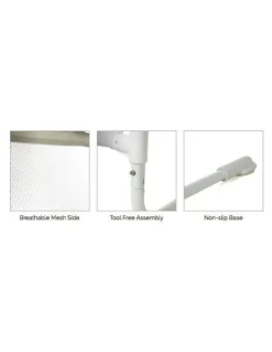 Vee Bee 105cm White Safety Cot/Bed Rail Guard