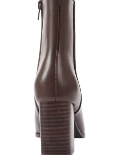 Verali Maxine Ankle Boots in Chocolate Brown