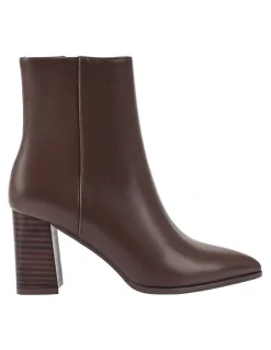 Verali Maxine Ankle Boots in Chocolate Brown