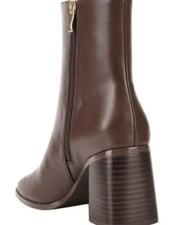 Verali Maxine Ankle Boots in Chocolate Brown