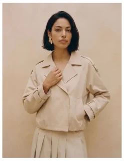 Vero Moda Chelsea Maddy Short Jacket in Ivory