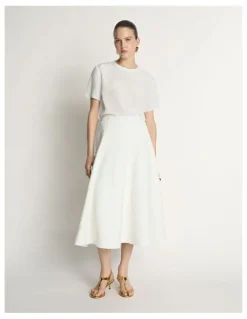 Veronika Maine Boucle Midi Skirt