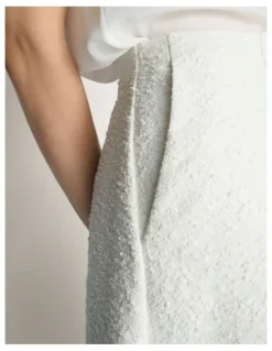 Veronika Maine Boucle Midi Skirt