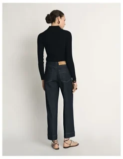 Veronika Maine Denim High Rise Cropped Jean