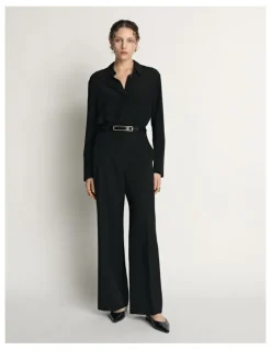 Veronika Maine Wool Wide Leg Pant