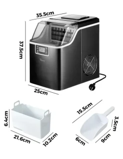 Vevare Ice Maker Machine Portable Stainless 3.2L in Black