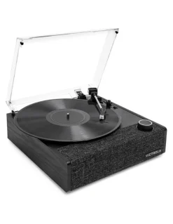 Victrola Victrola Eastwood II Turntable - Black Entertainment Stand Bundle - Black