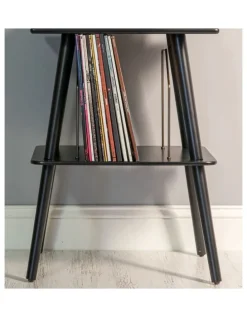 Victrola Victrola Eastwood II Turntable - Black Entertainment Stand Bundle - Black