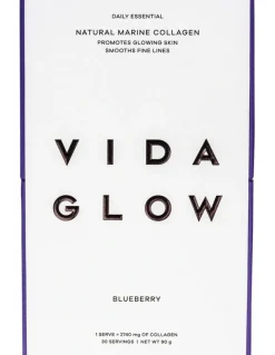 Vida Glow Blueberry Natural Marine Collagen Powder