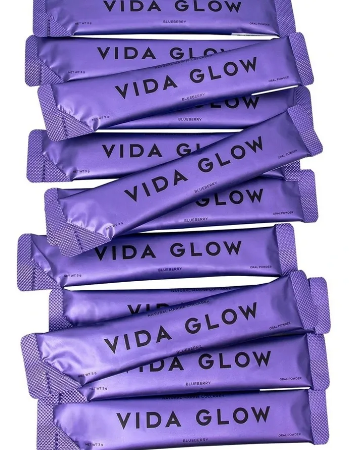 Vida Glow Blueberry Natural Marine Collagen Powder