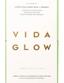 Vida Glow Collagen Liquid Advance Energy Green Apple