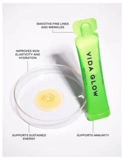 Vida Glow Collagen Liquid Advance Energy Green Apple