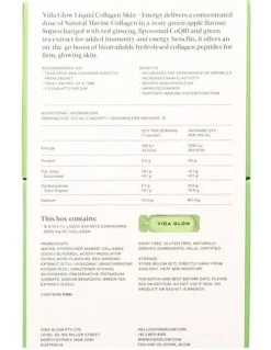 Vida Glow Collagen Liquid Advance Energy Green Apple