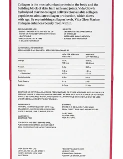 Vida Glow Cranberry And Lime Natural Marine Collagen Powder