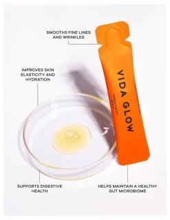 Vida Glow Liquid Collagen Skin Gut, Tropical 15 x 12.5ml Sachets