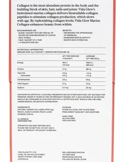 Vida Glow Peach Natural Marine Collagen Powder 90g
