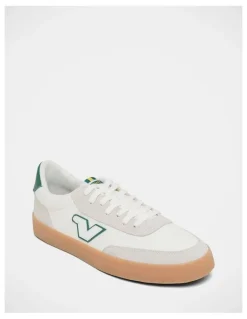 Volley Baseline Canvas Sneakers in White
