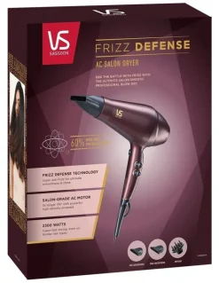 VS Sassoon Frizz Defense Salon Hair Dryer in Mahogony VSD6395A