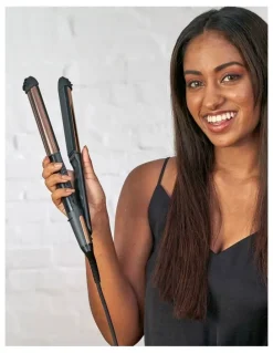 VS Sassoon Straight To Curl Brilliance Hair Styler VSS481A in Black