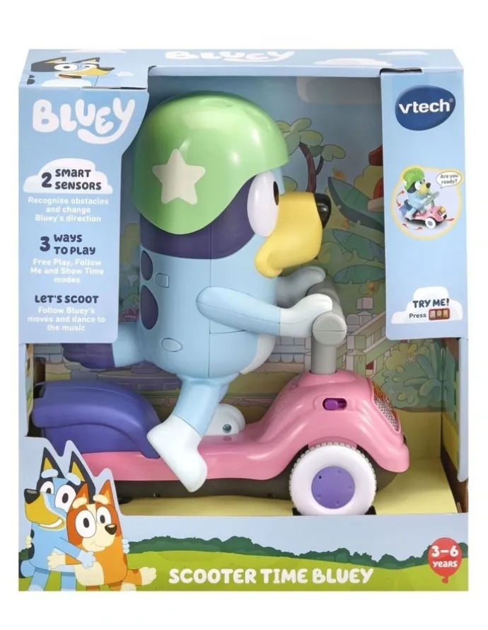 VTech Scooter Time Bluey in Blue