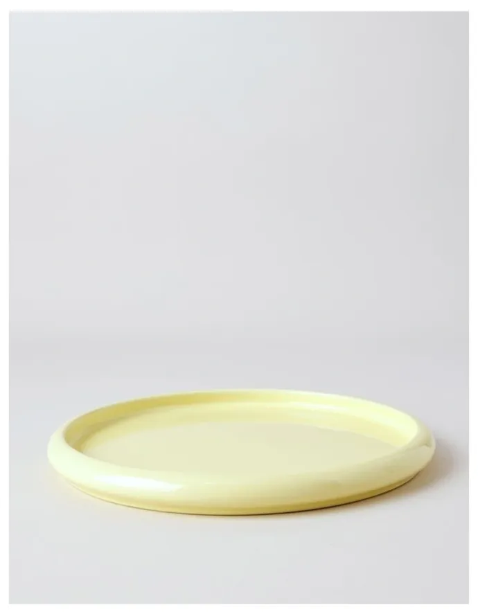 Vue Bubble Dinner Plate in Lemon