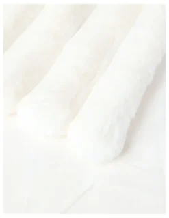 Vue Chunky Rib Blanket in Winter White