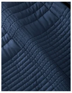 Vue Hunter Quilted Quilt Cover Set in Dark Denim