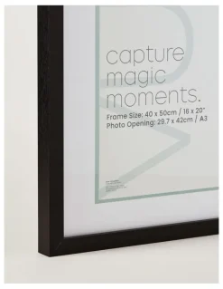 Vue Photo Frame 40x50cm/A3 in Black