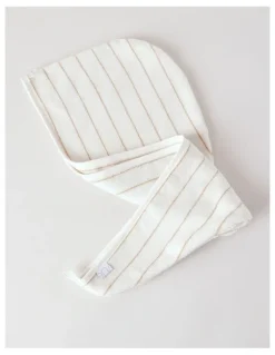 Vue Pinstripe Hair Wrap in Caramel