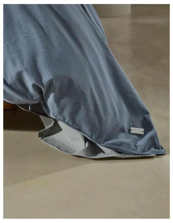 Vue Stonewashed Cotton Quilt Cover Set in Denim