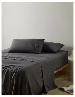 Vue Super Soft Microfibre Sheet Set Charcoal