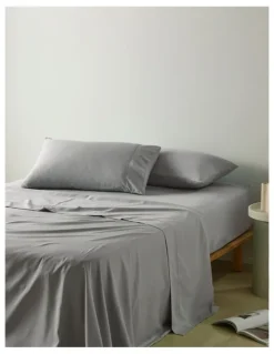 Vue Super Soft Microfibre Sheet Set Silver