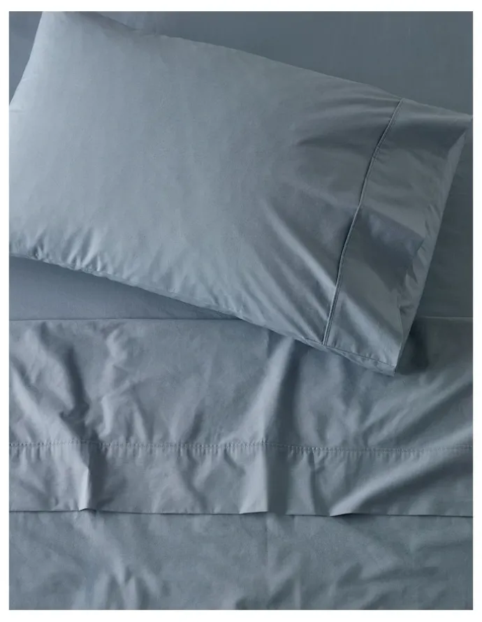 Vue 300TC Australian Superfine Cotton Sheet Separates in Blue