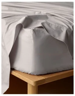 Vue 300TC Australian Superfine Cotton Sheet Separates in Silver