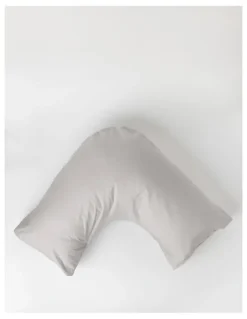 Vue 300TC Australian Superfine Cotton U-Shaped Pillowcase in Silver