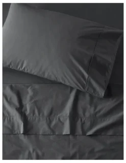 Vue 300TC Australian Superfine Cotton Sheet Set in Steel Grey