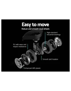 Wanderlite Luggage Trolley Set 3 Pieces in Black