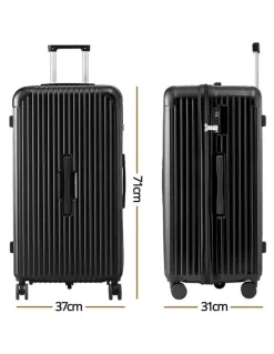 Wanderlite Trunk Luggage Suitcase in Black
