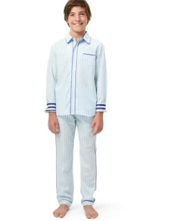 Wanderluxe Sleepwear Daydreamer Pyjama Set in Baby Blue